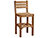 Poly Lumber Natural Finish Bar Chair