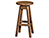 Poly Lumber Natural Finish Bar Stool 
