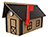 Poly-Lumber Standard Mailbox - Weatherwood and Black