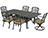 Aluminum 7 Pc. Dining set - 84" Rectangular Table