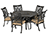 Aluminum 6 Pc. Dining Set - 60" Round Table