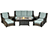 Wicker 8 Pc. Fire Deep Seating Group