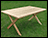 42" Wide Red Cedar Cross Legged Picnic Table Only