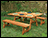 42" Wide Red Cedar Traditional Picnic Table w/Benches