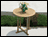 40" Teak Round Bar Table