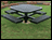46" Rolled Edge Metal Picnic Table