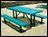 Rectangular Innovated Metal Picnic Table