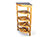 Teak 5 Tier Corner Shelf