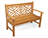 Teak Chippendale Bench