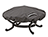 60" Terrace Elite Round Fire Pit Cover