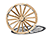 Treated Pine Decorative Wagon Wheel