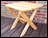Treated Pine Folding End Table