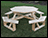Treated Pine Octagon Walk-In Table