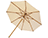 10' Octagon Deluxe Market Poly-Spun Umbrella w/Teak Pole, Manual Lift, and No Tilt