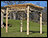 White Cedar Rustic Log Garden Pergola