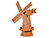 Medium Poly Lumber Windmill - Cedar