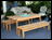 Red Cedar Contoured Picnic Table w/Benches