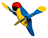 Macaw Whirly Bird Spinner
