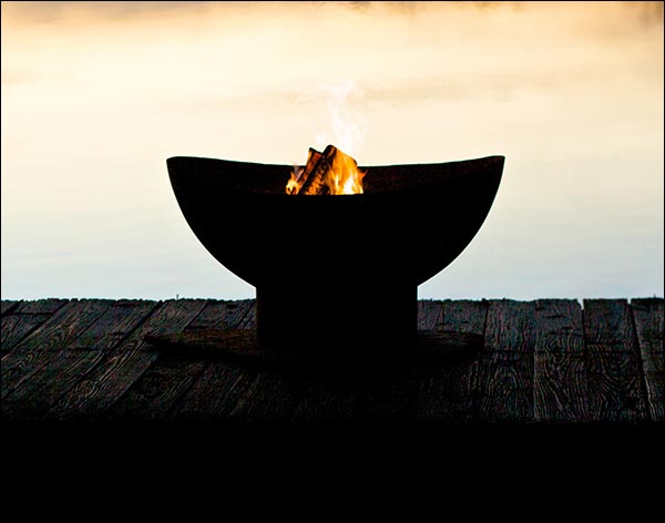 Carbon Steel Curved Fire Pit