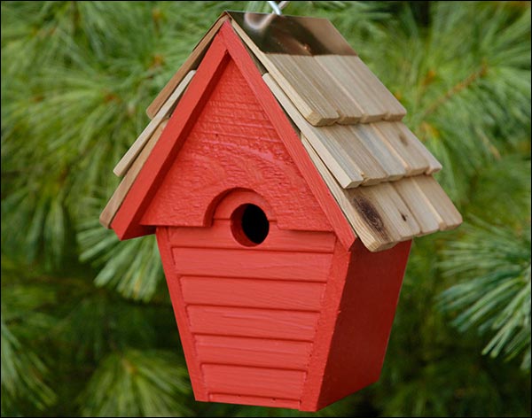 Cypress Hanging Wren Birdhouse