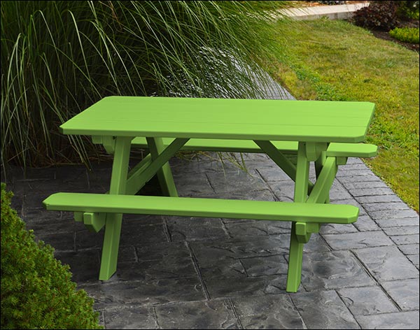 Yellow Pine Kids Picnic Table