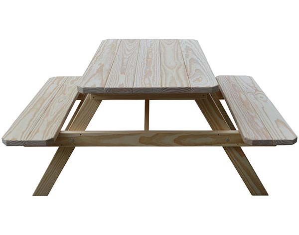 Treated Pine Picnic Table w/ Attached Benches