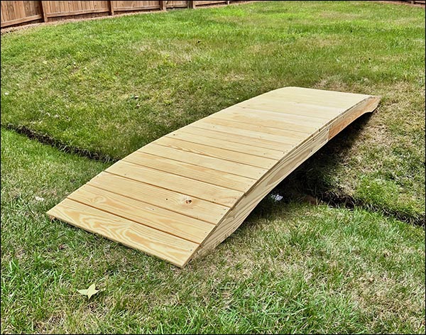Treated Pine Fiore Plank Garden Bridge