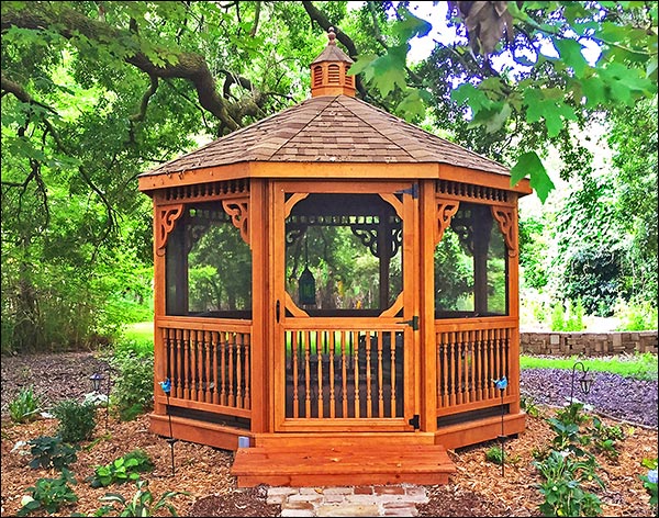 Treated Pine Single Roof Octagon Gazebos