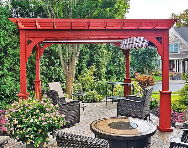 Red Cedar Free Standing 4-Beam Pergolas