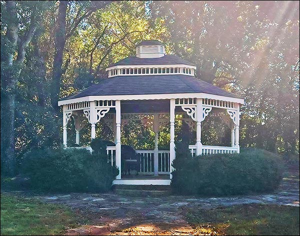 Vinyl Double Roof Oval Gazebos