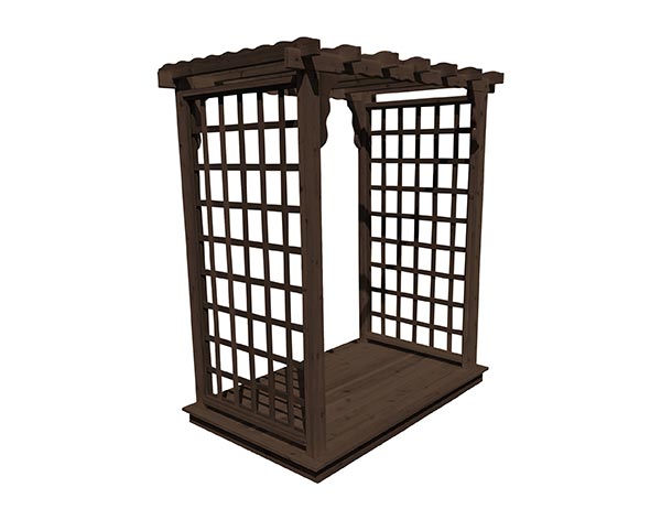 Red Cedar Liberty Arbor w/ Deck