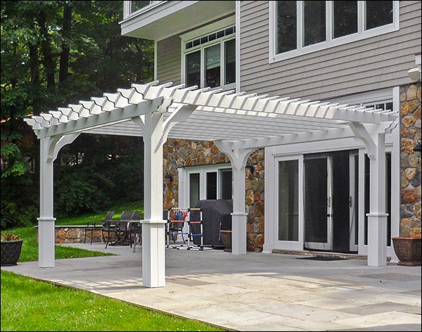 Treated Pine Free Standing 2-Beam Pergolas