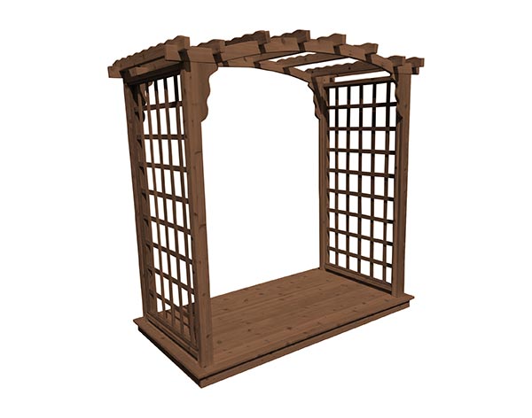 Red Cedar Dover Arbor w/ Deck