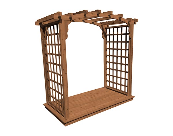 Red Cedar Dover Arbor w/ Deck