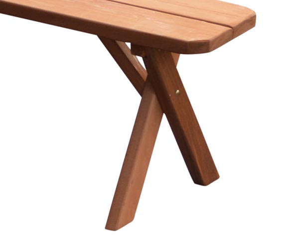 Red Cedar Cross Legged Bench