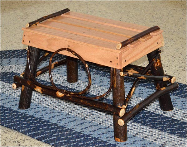 Hickory Foot Stool