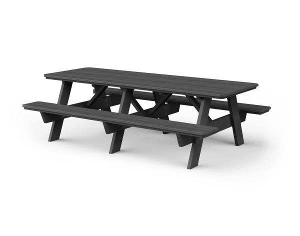 Poly Lumber 8 Picnic Table w/ Attached Benches