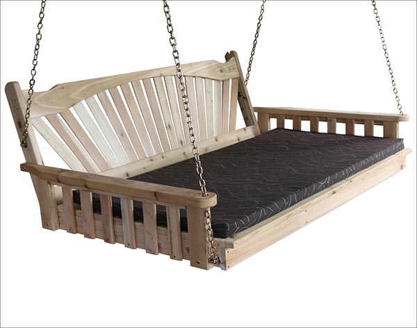 Red Cedar Fanback Swingbed