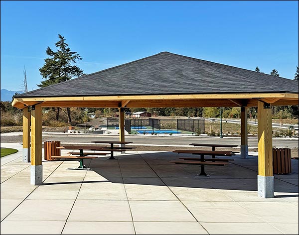 Wood Single Roof Orchard (Hexagon) Pavilions