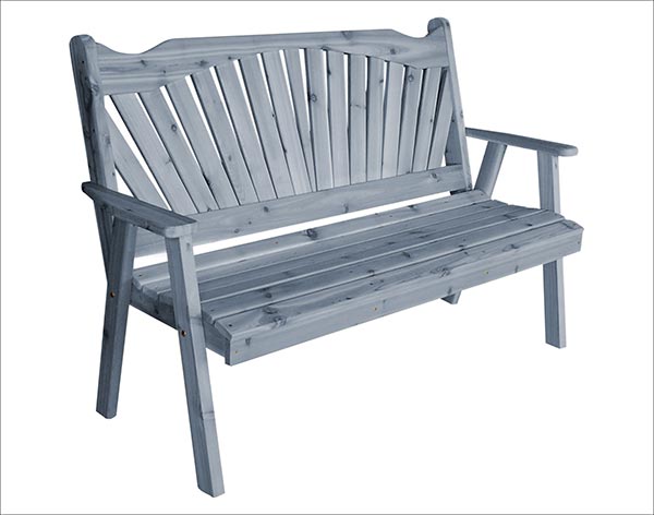 Red Cedar Fanback Garden Bench