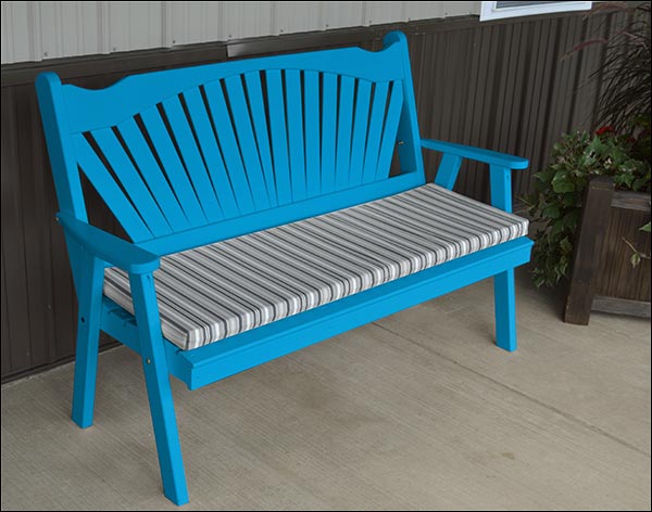 Southern Yellow Pine Fanback Garden Bench