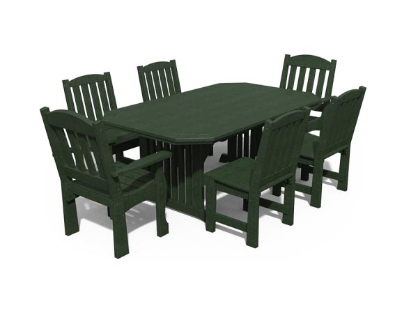 Poly Lumber 7 Pc. English Garden Dining Set