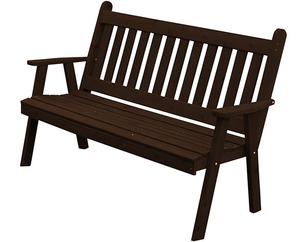 Red Cedar Traditional English Garden Bench