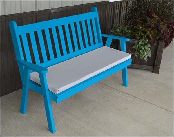 Southern Yellow Pine Traditional English Garden Bench