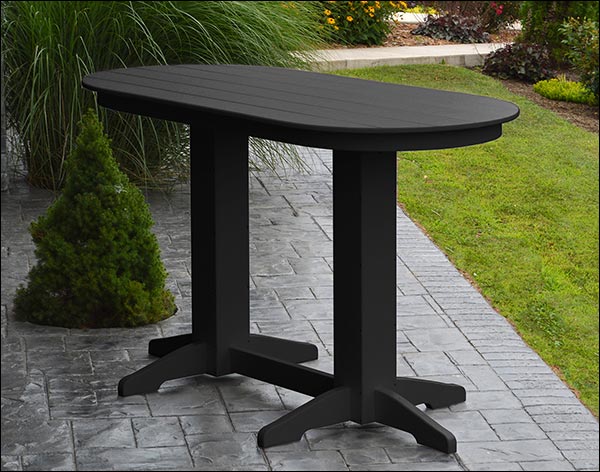 Poly Lumber Oval Bar Table