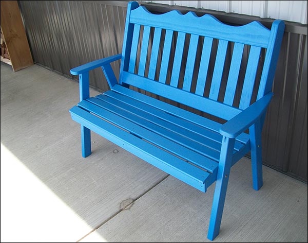 Southern Yellow Pine Royal English Garden Bench