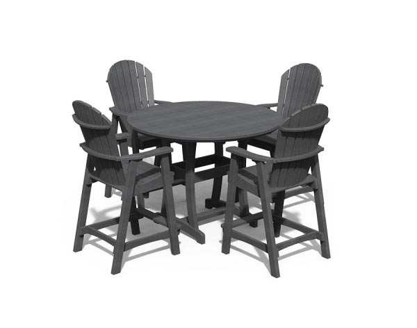 Poly Lumber 5 Pc. Adirondack Bar Set