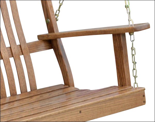 Bent Oak Porch Swing