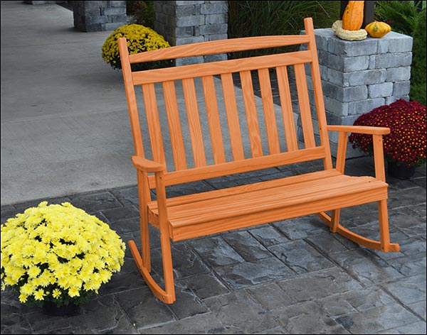 Southern Yellow Pine Double Classic Porch Rocker