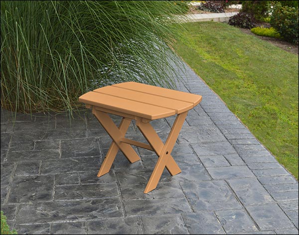 Poly Lumber Folding End Table